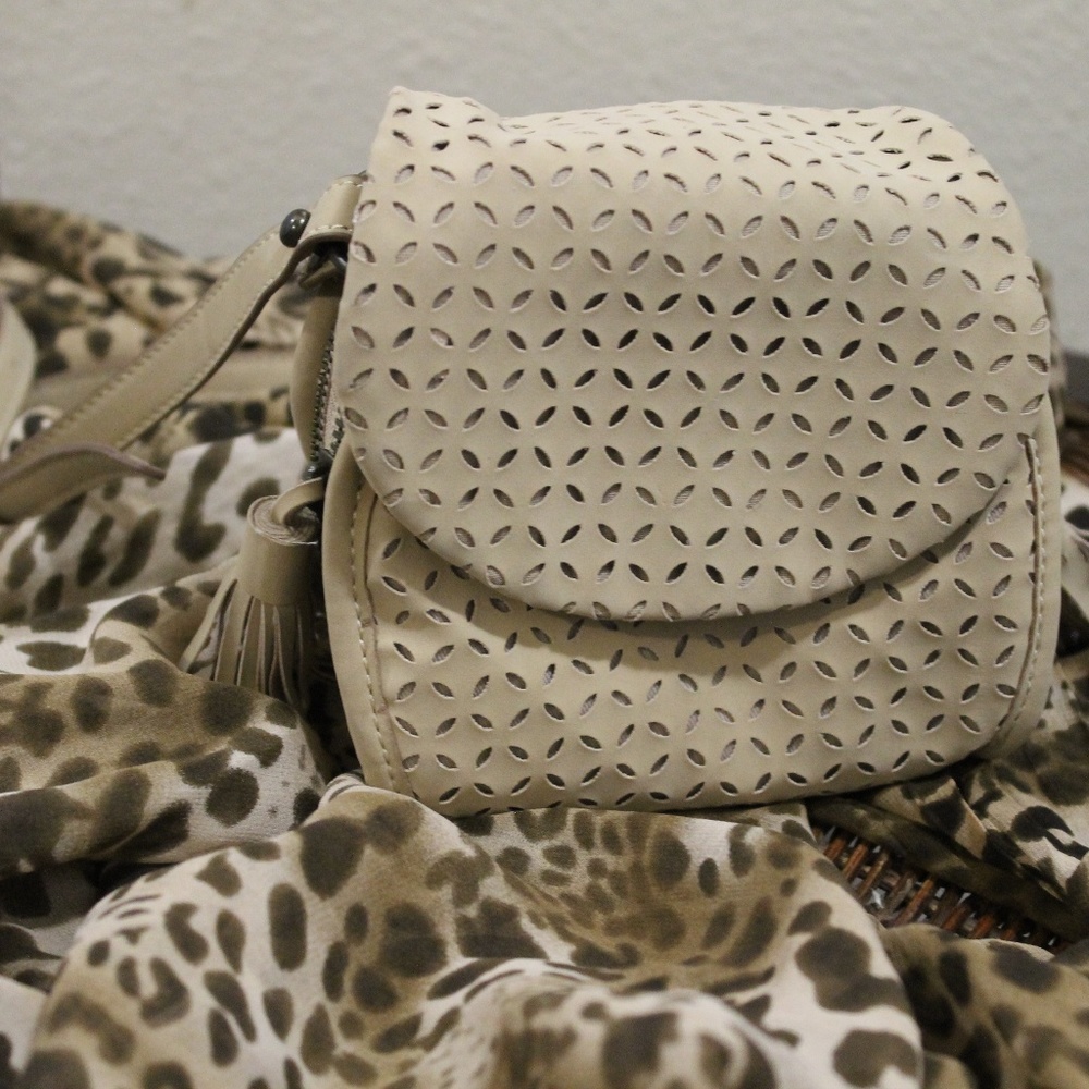 Taupe Cross Body Purse